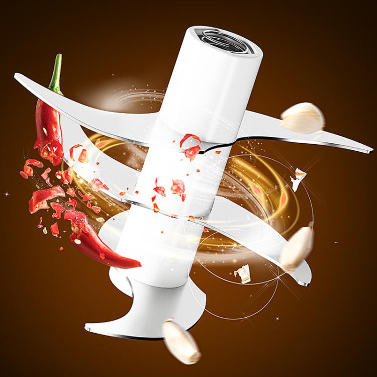 320ml Wireless Electric Garlic Chopper 6 Stainless Steel Blades Rechargeable Mini Food Processor