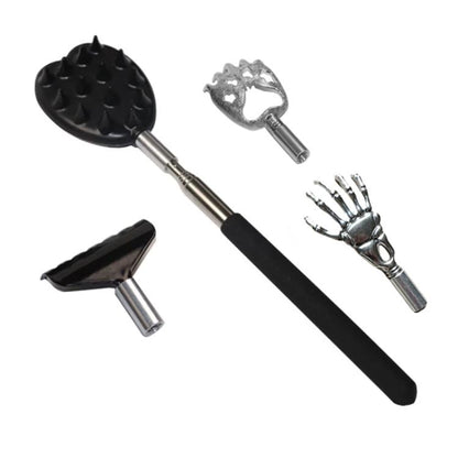Extendable Stainless Steel Long-handled Portable Handheld Back Scratcher, 4pcs /Set