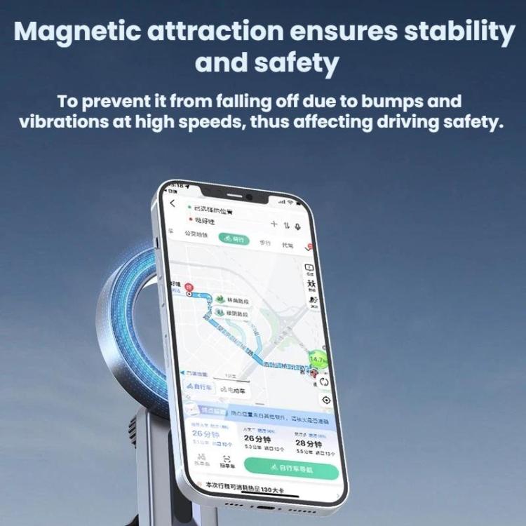 Car Magnetic Dashboard Screen Navigation Folding Phone Holder