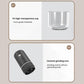 Electric Coffee Grinder Portable Ceramic Burr Mill with Adjustable Coarseness, Auto-Stop, USB Type-C Charging