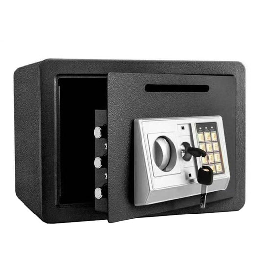 Wall-Mounted Small Steel Safe With Anti-Theft Plate Password Storage Safe, Black With Money Drop Slot, Gold With Money Drop Slot, Black No Money Drop Slot, Gold No Money Drop Slot