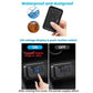 Waterproof car fast charger with LED voltage display and push-button ON/OFF switch