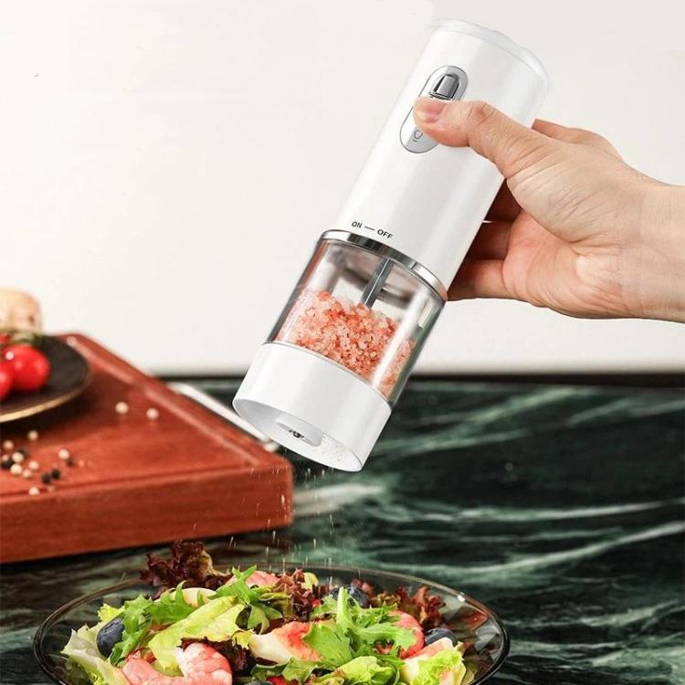 Electric Grinder for Pepper, Salt & Coffee USB Type-C Fast Charging, Adjustable Coarseness, Built-in LED Light