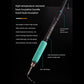 Soldering iron with green heat-insulating handle and metal soldering tip