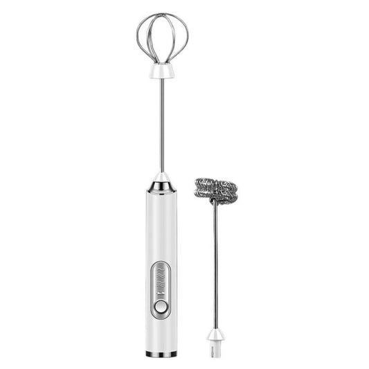 Wireless Handheld Electric Egg Whisk Milk & Coffee Frother, Dual-Head White, Dual-Head Black, Dual-Head With Bracket White, Dual-Head With Bracket Black