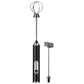 Black wireless handheld electric egg whisk with dual beaters