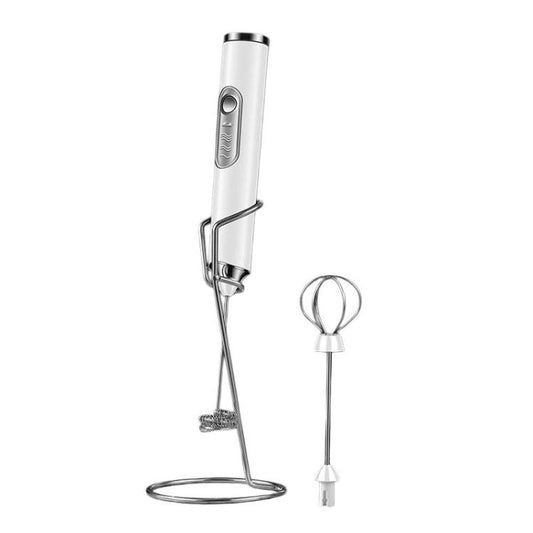 Wireless Handheld Electric Egg Whisk Milk & Coffee Frother, Dual-Head White, Dual-Head Black, Dual-Head With Bracket White, Dual-Head With Bracket Black