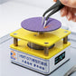 Micro grinder with purple pad and pointed tip, yellow top and LCD-style display front