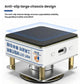 Micro grinder with anti-slip base feet, compact white body and black top pad