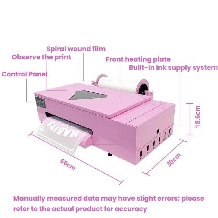 FCOLOR A3 Roll-Fed DTF Printer Compact DIY Pattern Printing White Ink Heat Transfer Printer, EU Plug, US Plug, UK Plug