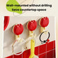 Flower Suction Cup Towel Rack No-Drill Wall Mount For Kitchen & Bathroom