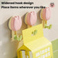 Flower Suction Cup Towel Rack No-Drill Wall Mount For Kitchen & Bathroom