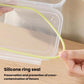2pcs Single-Lock Airtight Food Storage Container With Lid Refrigerator Organizer For Kitchen, Small, Large