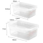 2pcs Single-Lock Airtight Food Storage Container With Lid Refrigerator Organizer For Kitchen, Small, Large