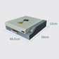 Compact mini oven with dimensions shown: 50cm x 49.5cm x 13cm