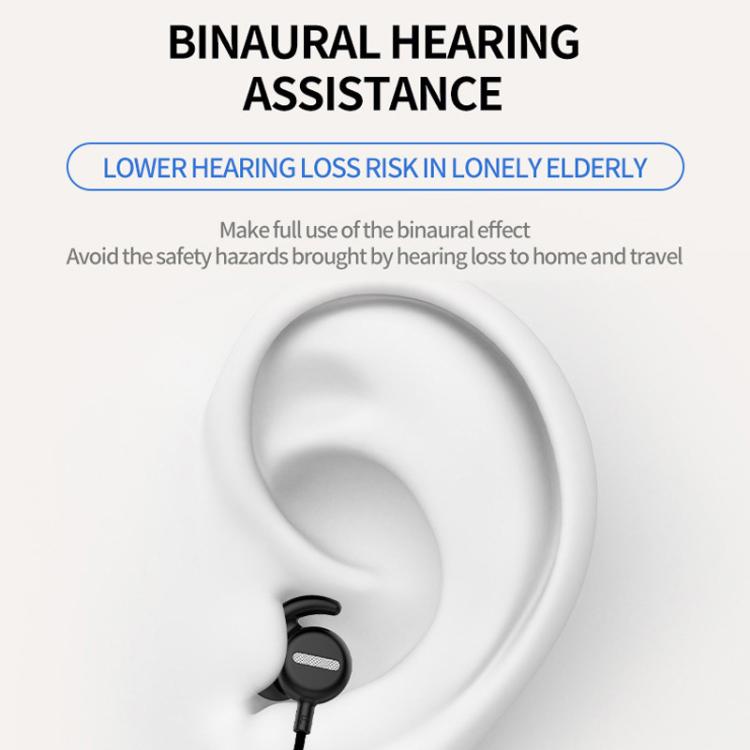 16-Channel Neck-Worn Bluetooth Hearing Aid Headphones Portable Sound Amplifier