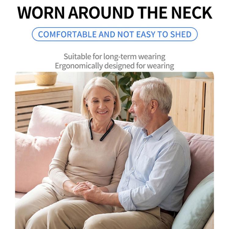 16-Channel Neck-Worn Bluetooth Hearing Aid Headphones Portable Sound Amplifier