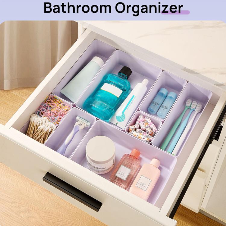 Drawer Organizer Boxes Stationery Cosmetics Miscellaneous Storage Sorting Combo Sets, 25pcs /Set