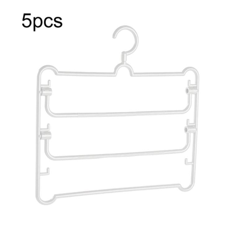 5pcs Simple Multi-Functional Multi-Layer Pants Rack Household Wardrobe Hange