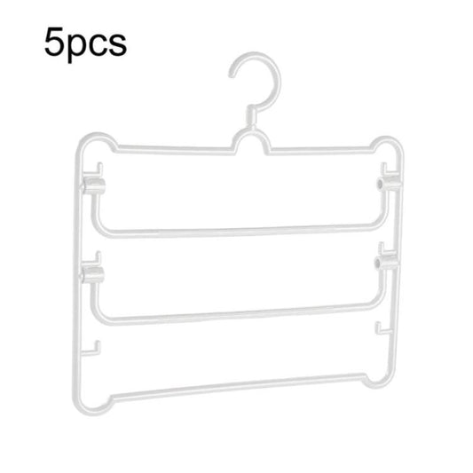 5pcs Simple Multi-Functional Multi-Layer Pants Rack Household Wardrobe Hange