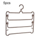 5pcs Simple Multi-Functional Multi-Layer Pants Rack Household Wardrobe Hange