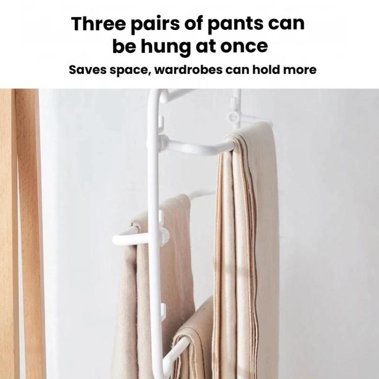 5pcs Simple Multi-Functional Multi-Layer Pants Rack Household Wardrobe Hange