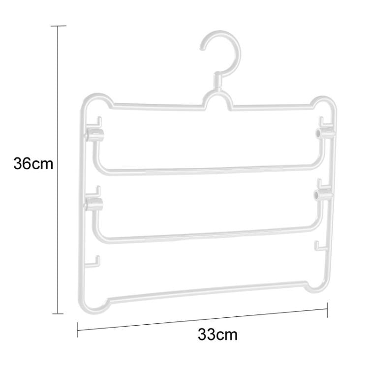 5pcs Simple Multi-Functional Multi-Layer Pants Rack Household Wardrobe Hange