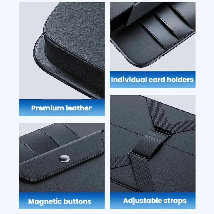 KABULUN Car Sun Visor Glasses Storage Clip Card Receipt Organizer
