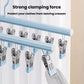 Household Non-Slip & Non-Mark Sock Drying Rack Multi-Clip Stainless Steel Clothes Hanger