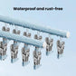 Household Non-Slip & Non-Mark Sock Drying Rack Multi-Clip Stainless Steel Clothes Hanger