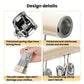 Household Non-Slip & Non-Mark Sock Drying Rack Multi-Clip Stainless Steel Clothes Hanger