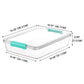 Transparent Stackable Storage Boxes With Lids Dustproof Plastic Toy Sorting Organizers, Single, 4pcs