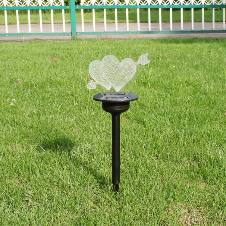 Solar Lawn Light Outdoor Ground Spike Night Light, Light Head Without Acrylic Panel
