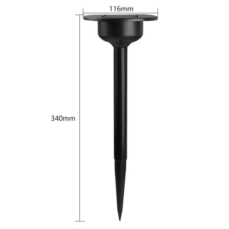 Solar Lawn Light Outdoor Ground Spike Night Light, Light Head Without Acrylic Panel