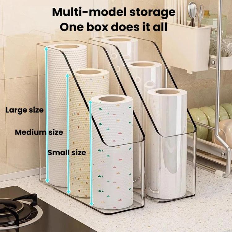 Kitchen Plastic Wrap Storage Rack Large-Capacity Organizer