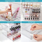 Cosmetic Transparent Desktop Storage Box, 2 Single-drawer+Makeup Rack, 4 Single-drawer+Makeup Rack, 2 Single-drawer+2 Double-drawer+Makeup Rack
