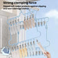 Foldable Socks Drying Hanger For Balcony Multi-Clip Stainless Steel Underwear Rack