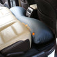 Car rear seat gap filler air cushion, blue-gray inflated pad placed between rear seats
