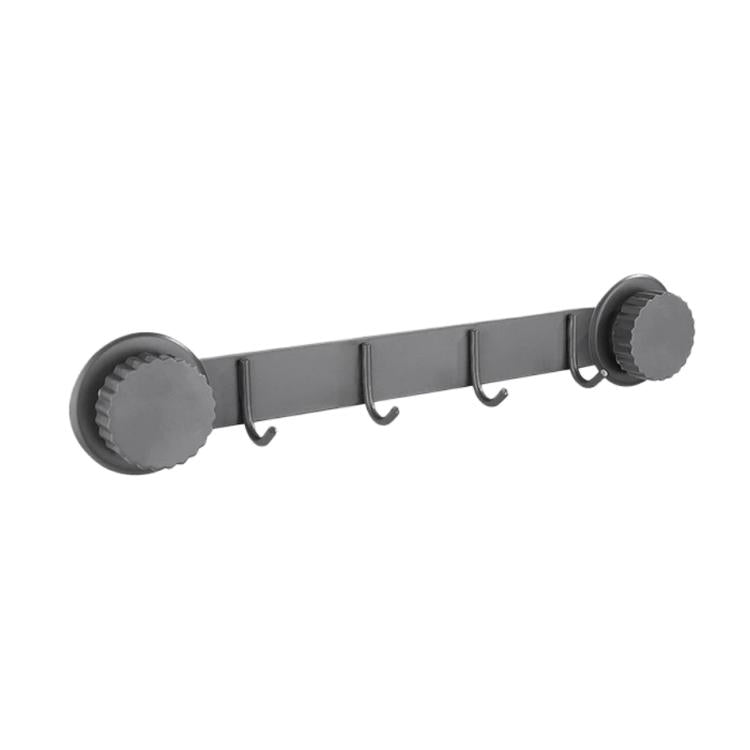 Suction Cup Hooks Stainless Steel Multi-Hook Rack For Kitchen, Bathroom, Single 4-hook Black, Single 5-hook Black, Double 6-hook Black, Double 8-hook Black, Single 4-hook Gray, Single 5-hook Gray, Double 6-hook Gray, Double 8-hook Gray                 ...