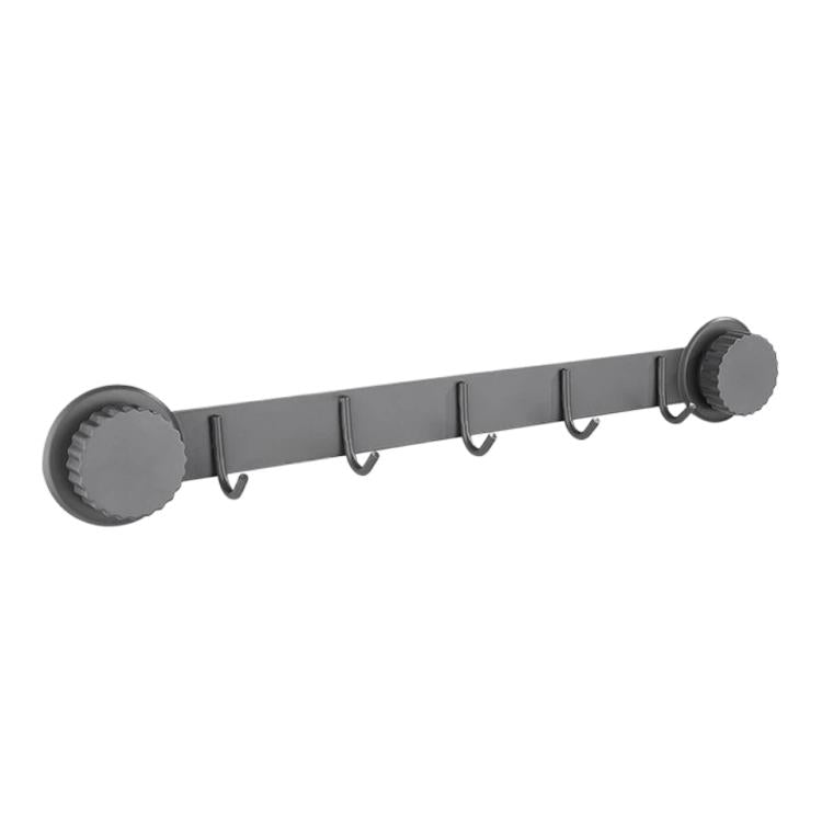 Suction Cup Hooks Stainless Steel Multi-Hook Rack For Kitchen, Bathroom, Single 4-hook Black, Single 5-hook Black, Double 6-hook Black, Double 8-hook Black, Single 4-hook Gray, Single 5-hook Gray, Double 6-hook Gray, Double 8-hook Gray                 ...