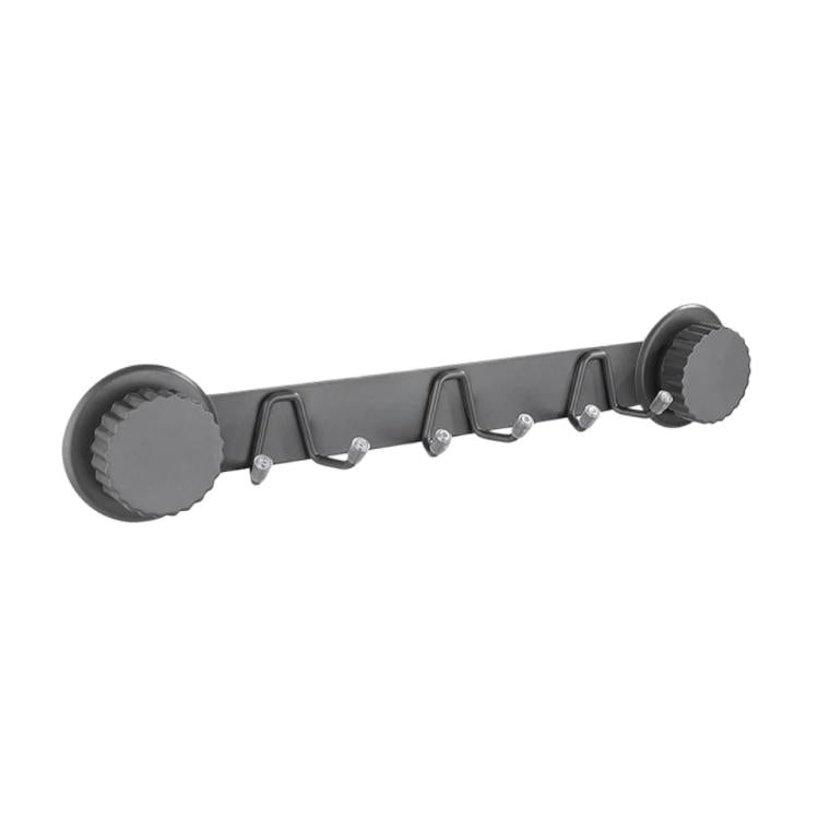 Suction Cup Hooks Stainless Steel Multi-Hook Rack For Kitchen, Bathroom, Single 4-hook Black, Single 5-hook Black, Double 6-hook Black, Double 8-hook Black, Single 4-hook Gray, Single 5-hook Gray, Double 6-hook Gray, Double 8-hook Gray                 ...