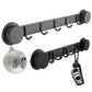Suction Cup Hooks Stainless Steel Multi-Hook Rack For Kitchen, Bathroom, Single 4-hook Black, Single 5-hook Black, Double 6-hook Black, Double 8-hook Black, Single 4-hook Gray, Single 5-hook Gray, Double 6-hook Gray, Double 8-hook Gray                 ...