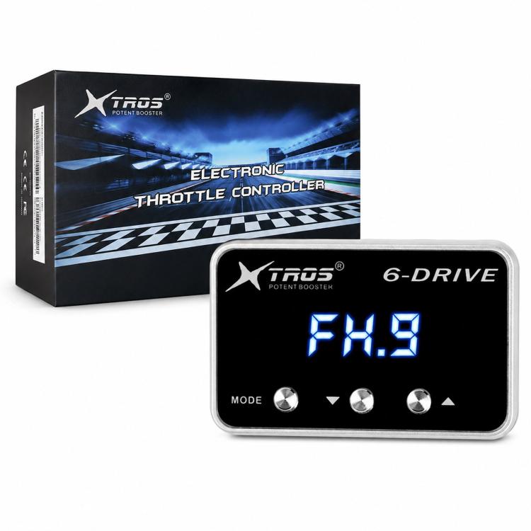 Electronic throttle controller set with box and 6-DRIVE unit, blue FX.9 screen