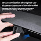 Car air vent clip mount bracket being installed on the dashboard air outlet
