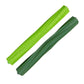 Robot vacuum roller brushes: bright green and dark green with gray end caps