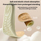Cork arch support insole with shock-absorbing cushioning and arch support contour