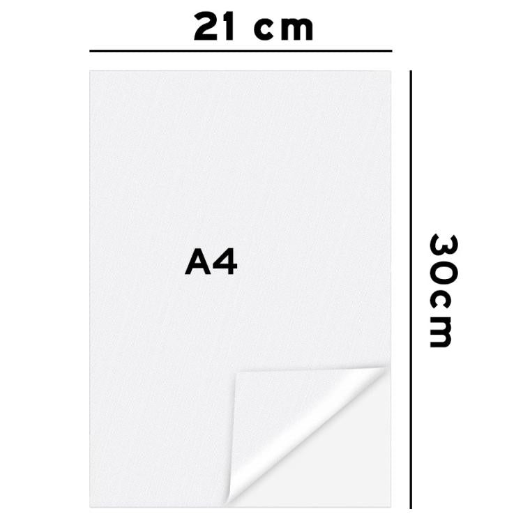 A4 white embroidery transfer paper sheet, self-adhesive, 21 x 30 cm