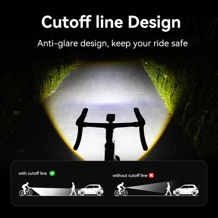 Smart Bike Night Riding Light High Power Flashlight Cycling Headlight, XOSS Mini
