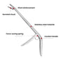 Stainless steel fishing pliers with serrated chuck and comfort handle