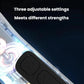 Electric hair clipper control buttons with illuminated display and power icons on body
